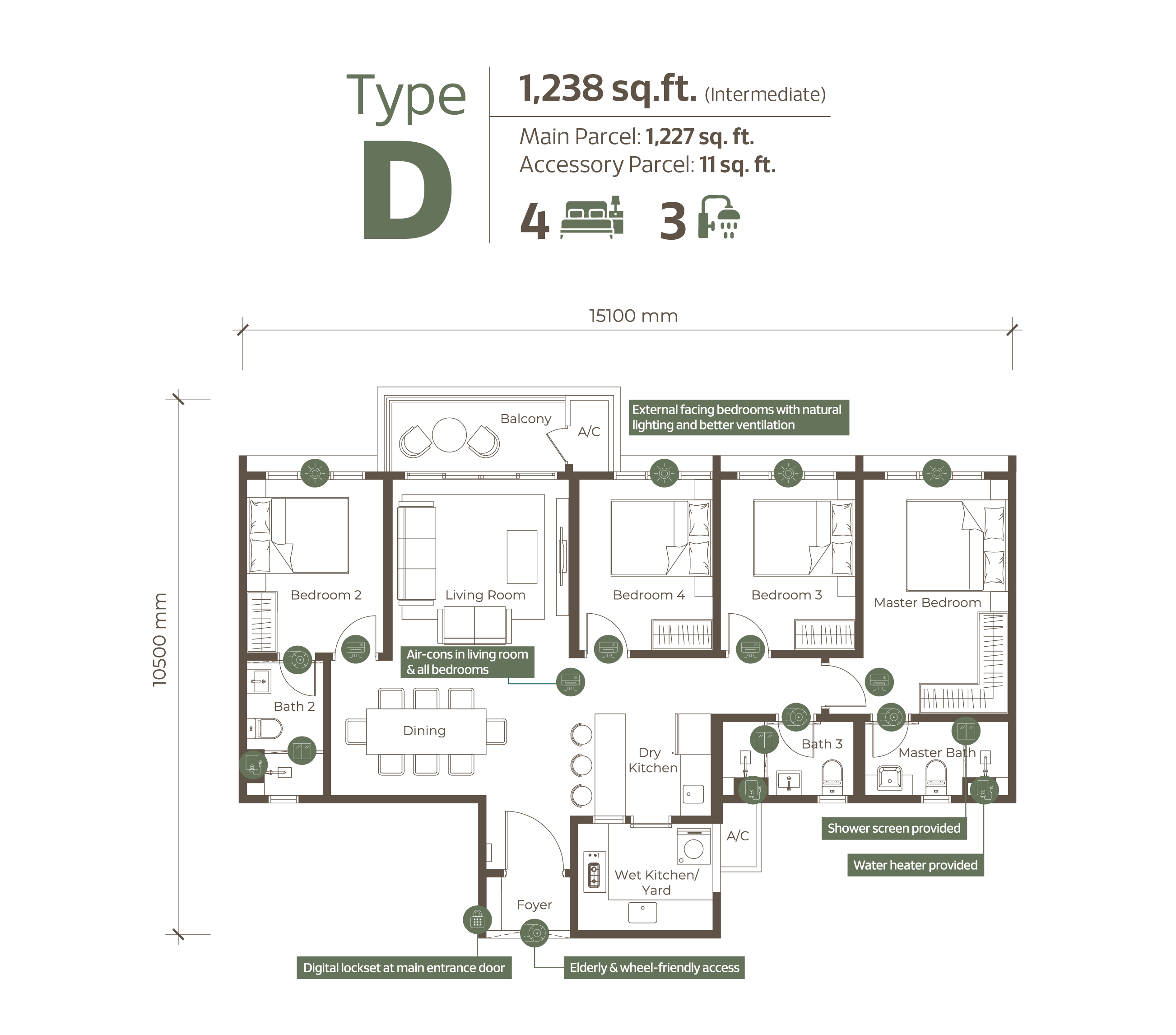 Type D Floor Plan